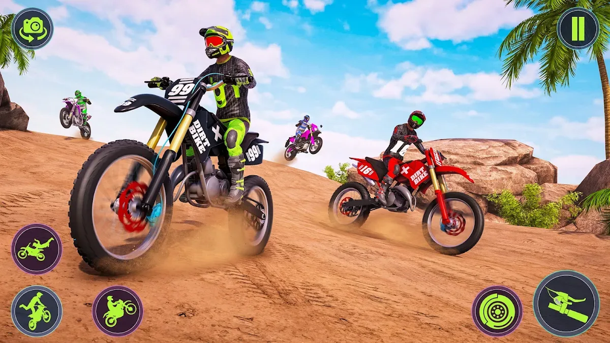 Dirt Bike Offroad Racing Games gameplay