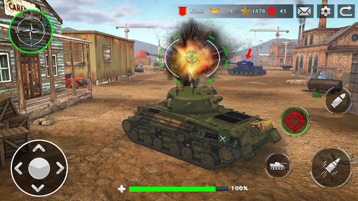 World Tanks War Battle Games gameplay